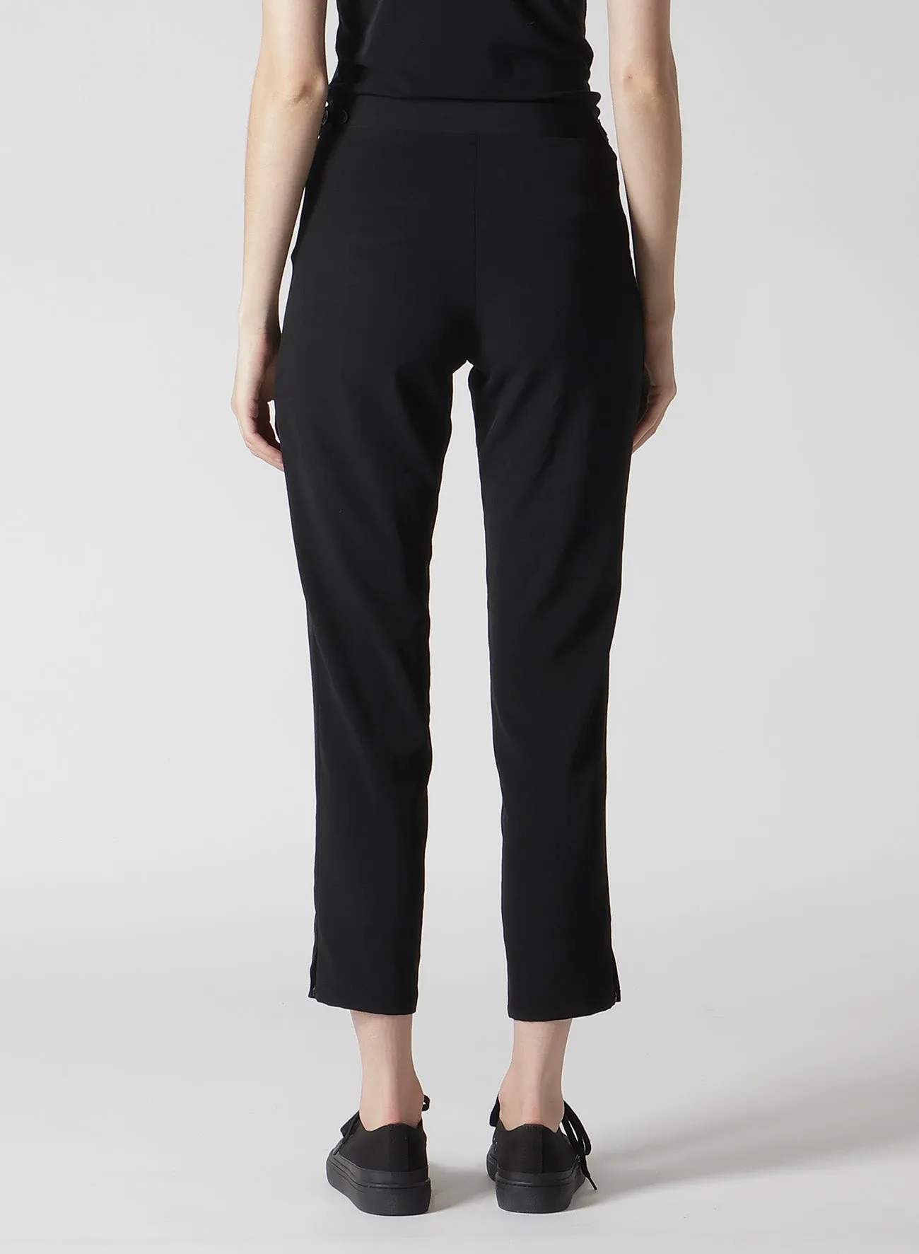 TA/PE CREPE DE CHINE STRAIGHT SLIM PANTS sold by Yohji Yamamoto product image thumbnail 5