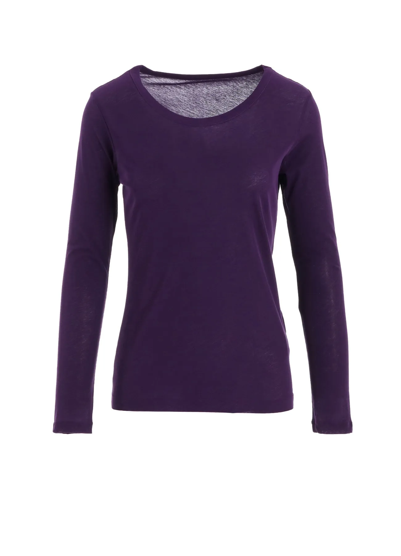 HIGH GAUGE COTTON JERSEY ROUND NECK LONG SLV T sold by Yohji Yamamoto