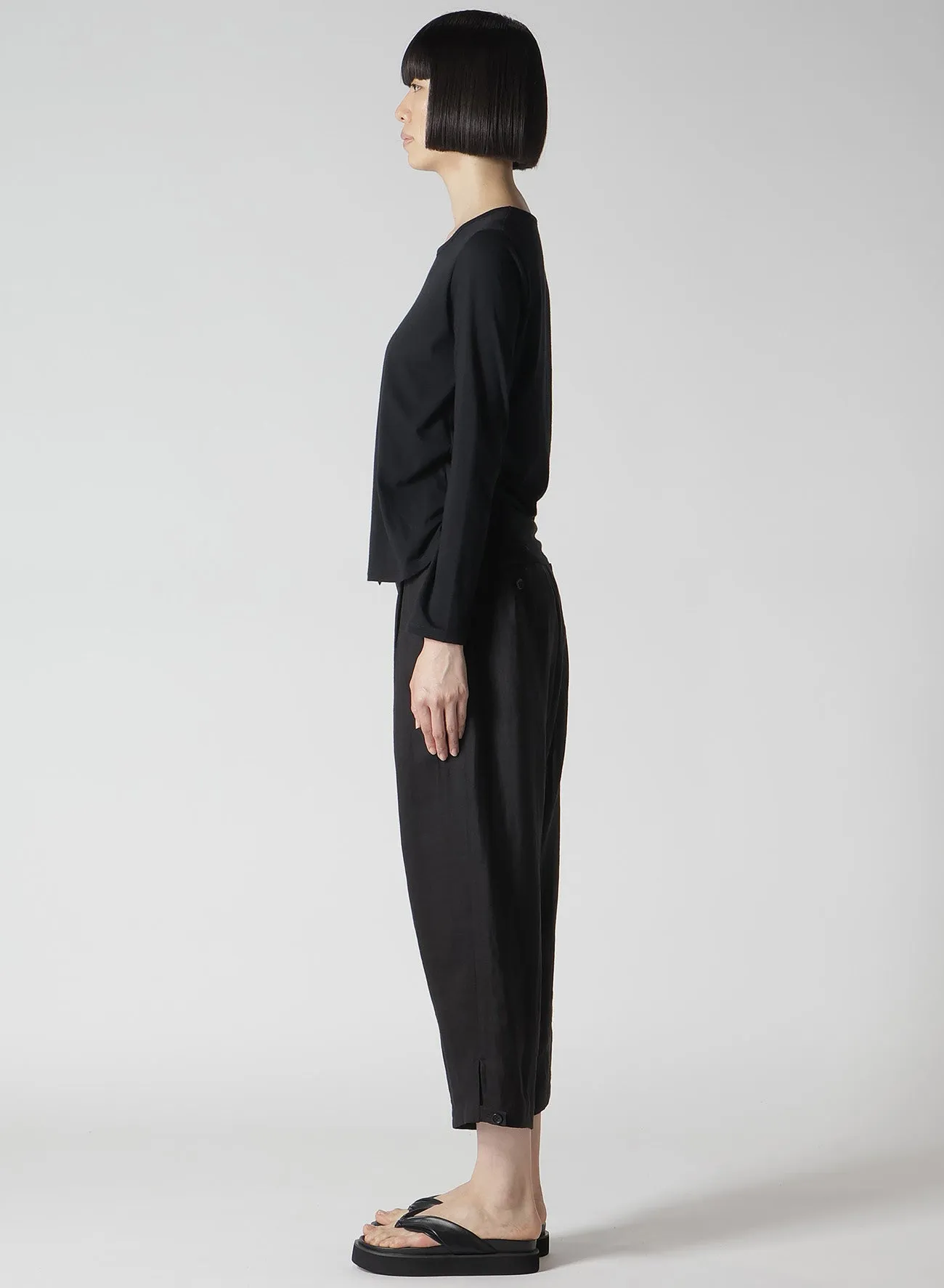 STF COTTON SINGLE JERSEY CUT-OUT LONG SLEEVE T B sold by Yohji Yamamoto product image thumbnail 4