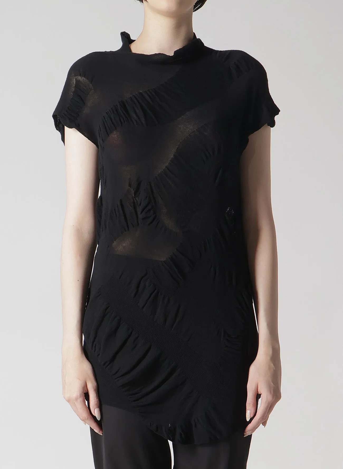 LINKS KNIT WG GATHER FRENCH SLV PO sold by Yohji Yamamoto product image thumbnail 2