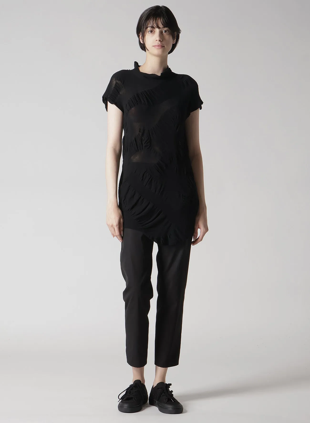 LINKS KNIT WG GATHER FRENCH SLV PO sold by Yohji Yamamoto product image thumbnail 3