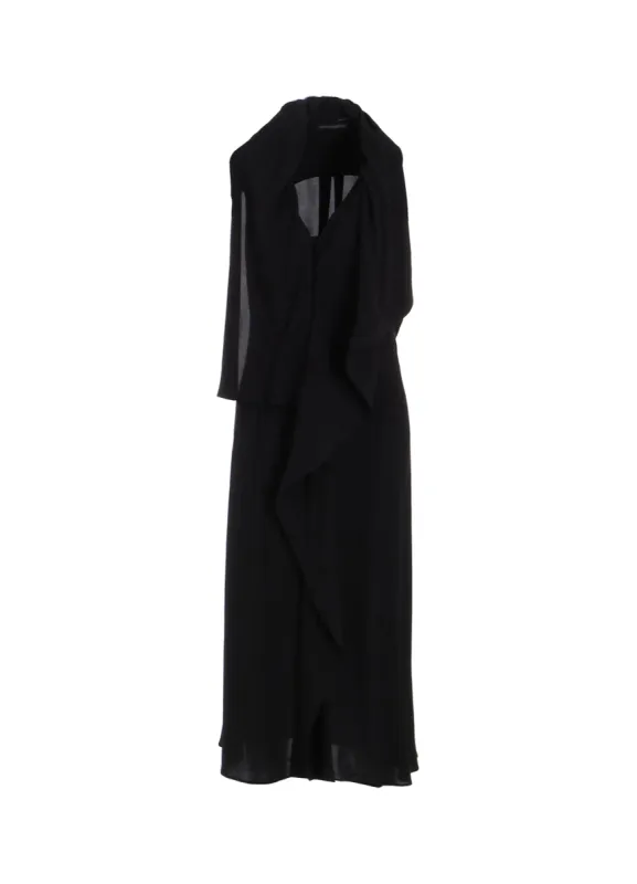 Ry LAWN LONG DRAPED SLEEVELESS D made by Yohji Yamamoto
