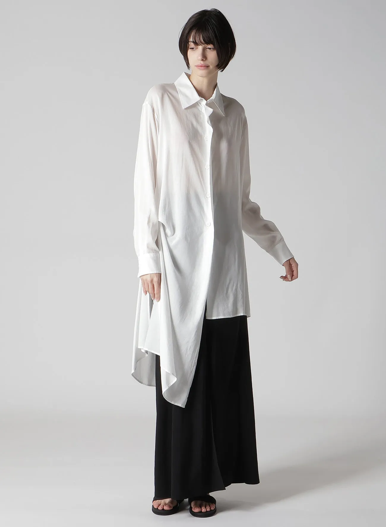 TA/PE CREPE DE CHINE L BIG POCKET DETAIL SKT sold by Yohji Yamamoto product image thumbnail 3