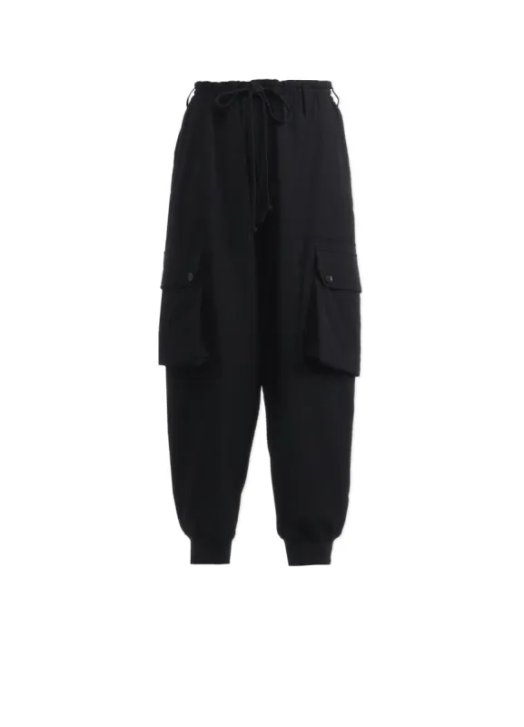 WOOL GABARDINE STANDARD RIBBED HEM CARGO made by Yohji Yamamoto