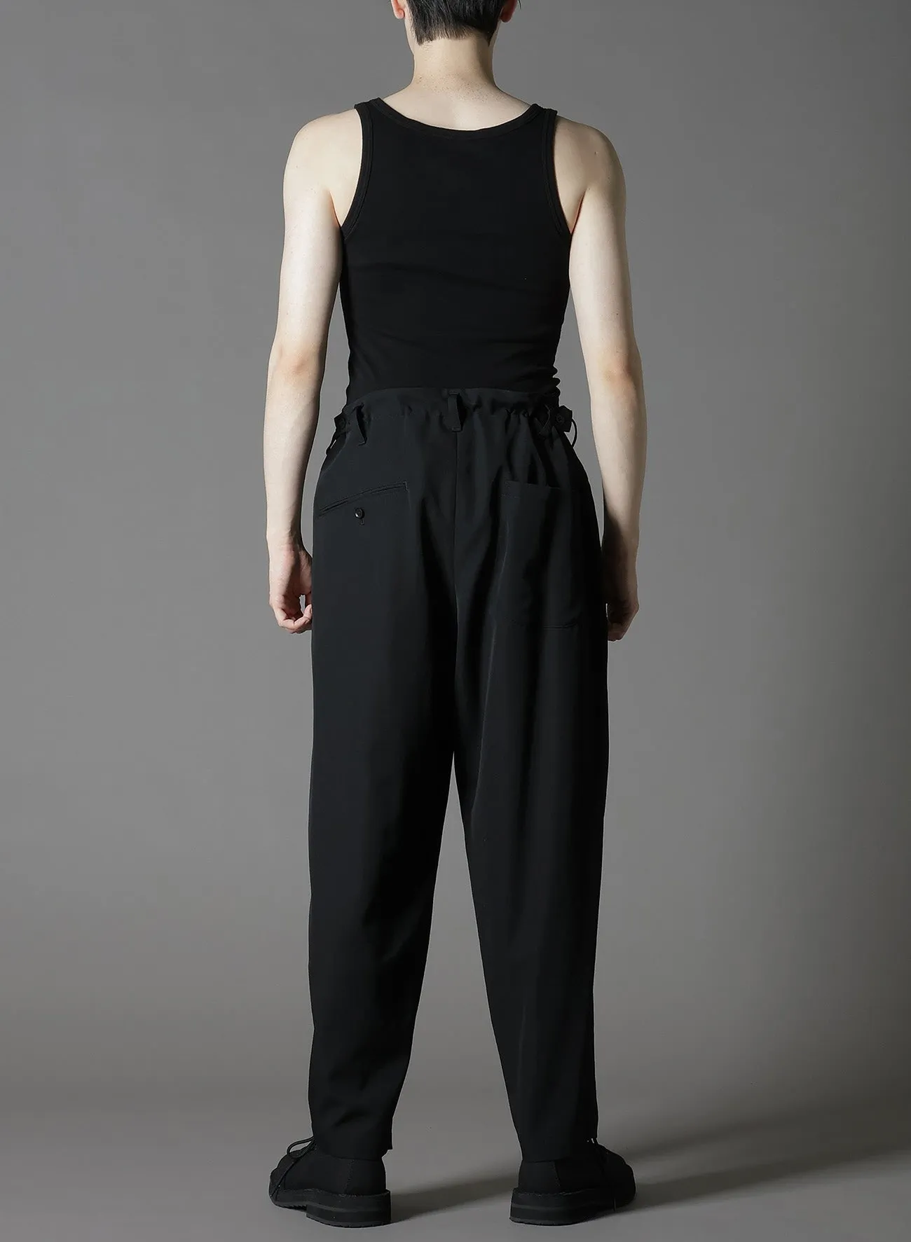WOOL GABARDINE ZIPPER PK PANTS sold by Yohji Yamamoto product image thumbnail 5