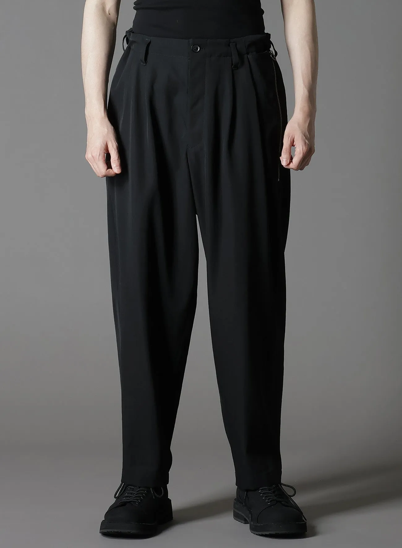 WOOL GABARDINE ZIPPER PK PANTS sold by Yohji Yamamoto product image thumbnail 3