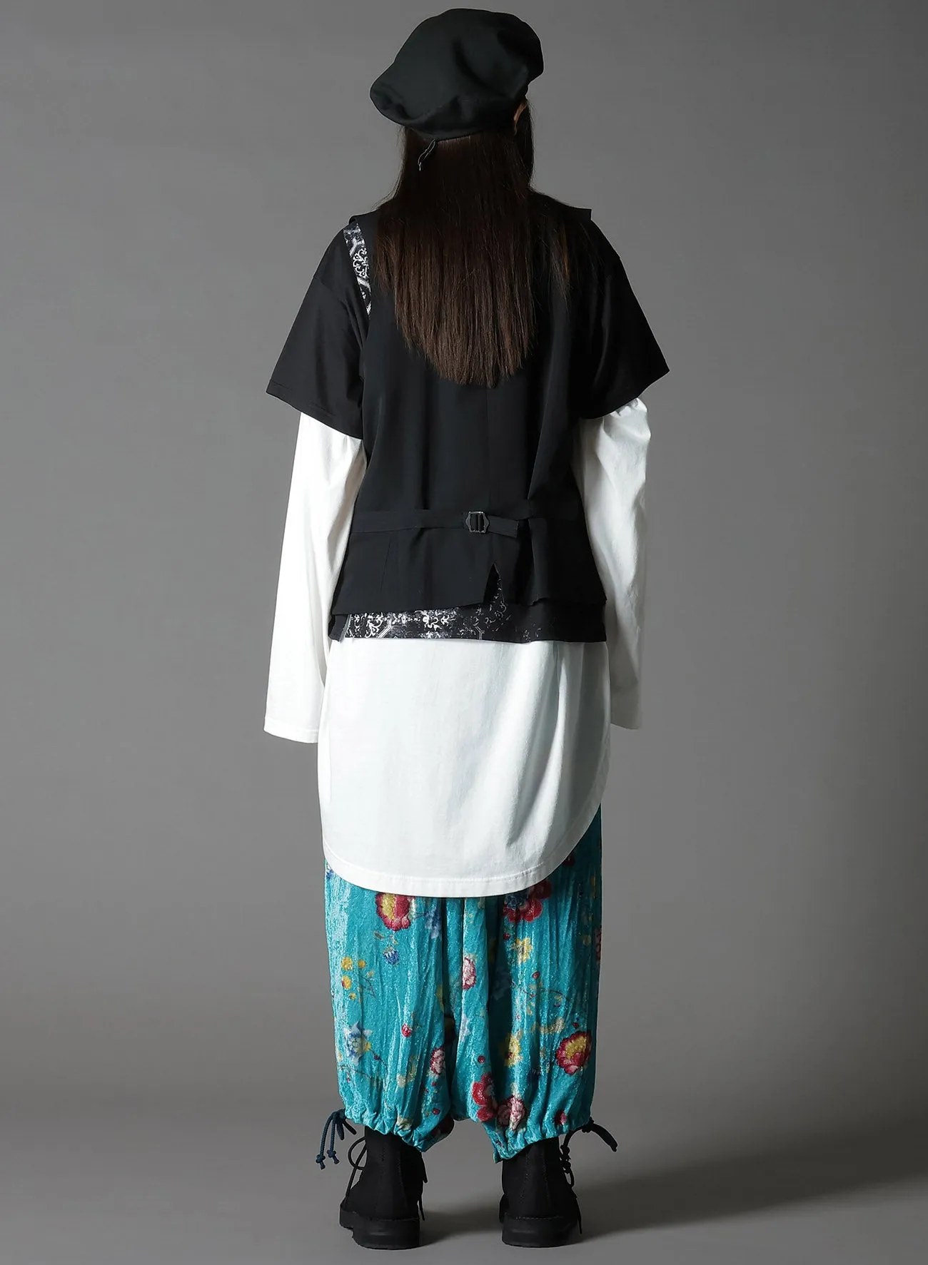 WOOL GABARDINE DOUBLE-BRIMMED POCKET VEST sold by Yohji Yamamoto product image thumbnail 5