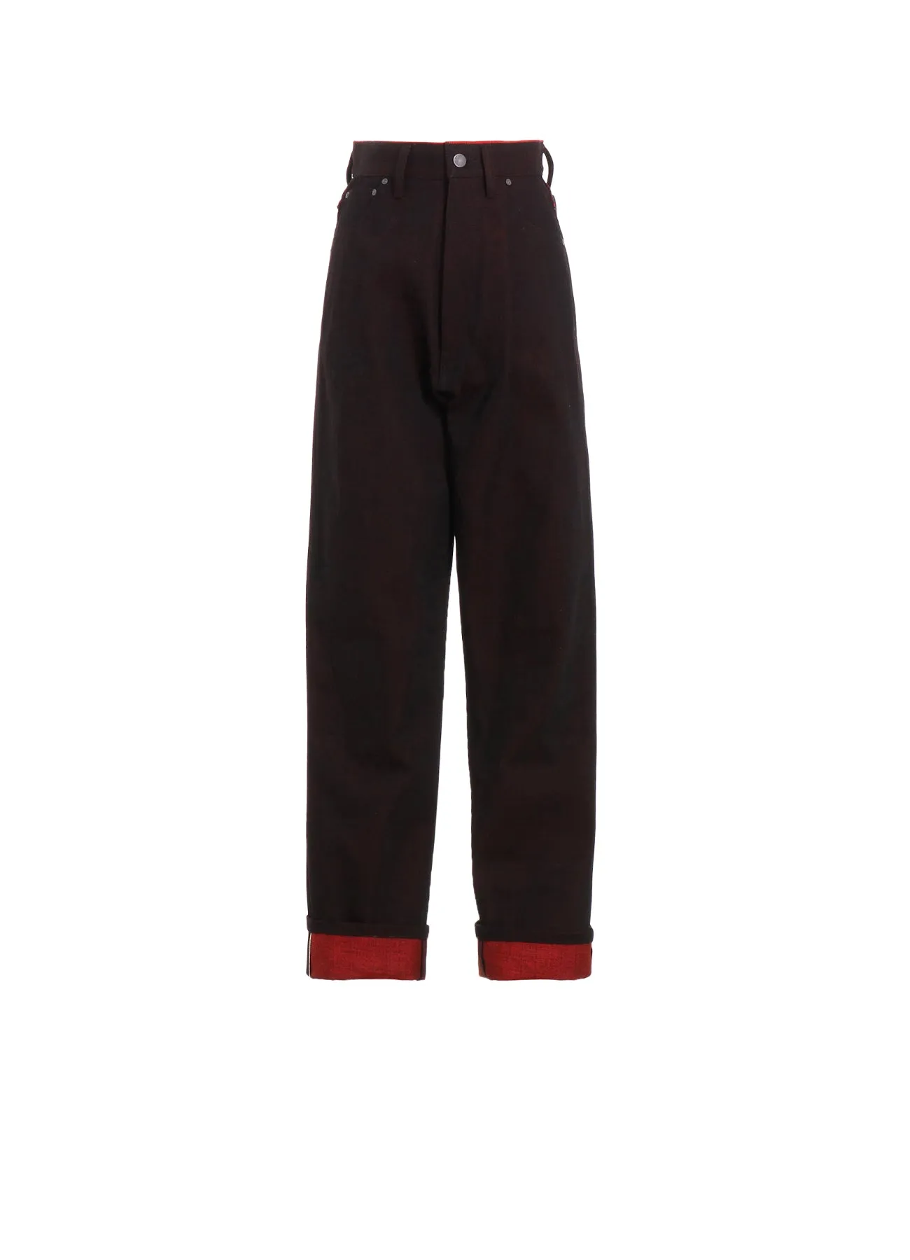BACK RED BLACK DENIM PANTS sold by Yohji Yamamoto