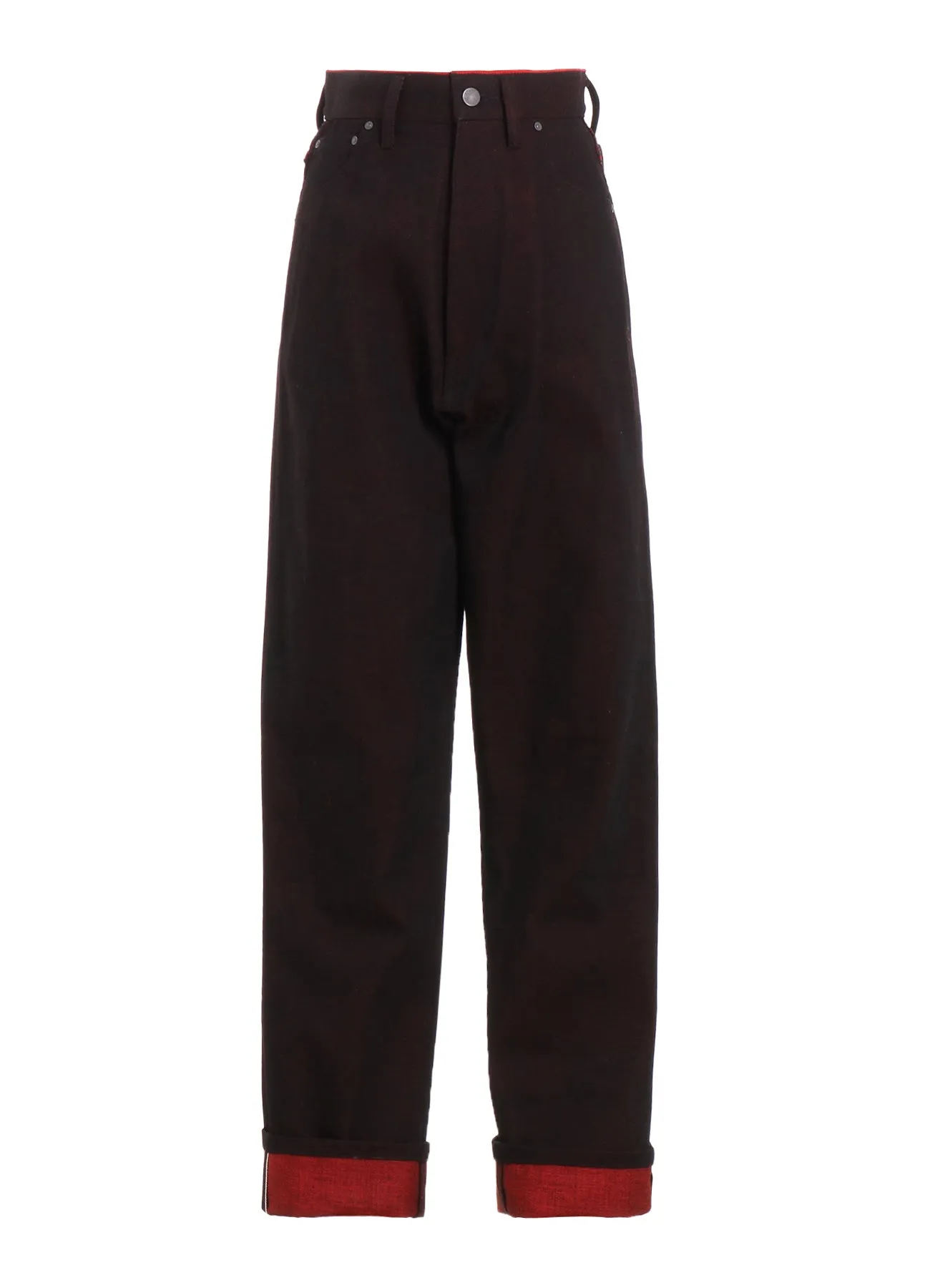 BACK RED BLACK DENIM PANTS sold by Yohji Yamamoto product image thumbnail 2