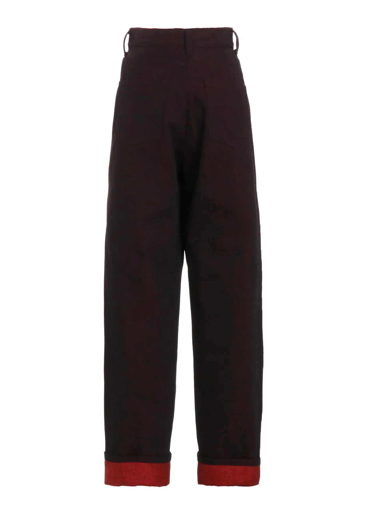 BACK RED BLACK DENIM PANTS sold by Yohji Yamamoto product image thumbnail 3