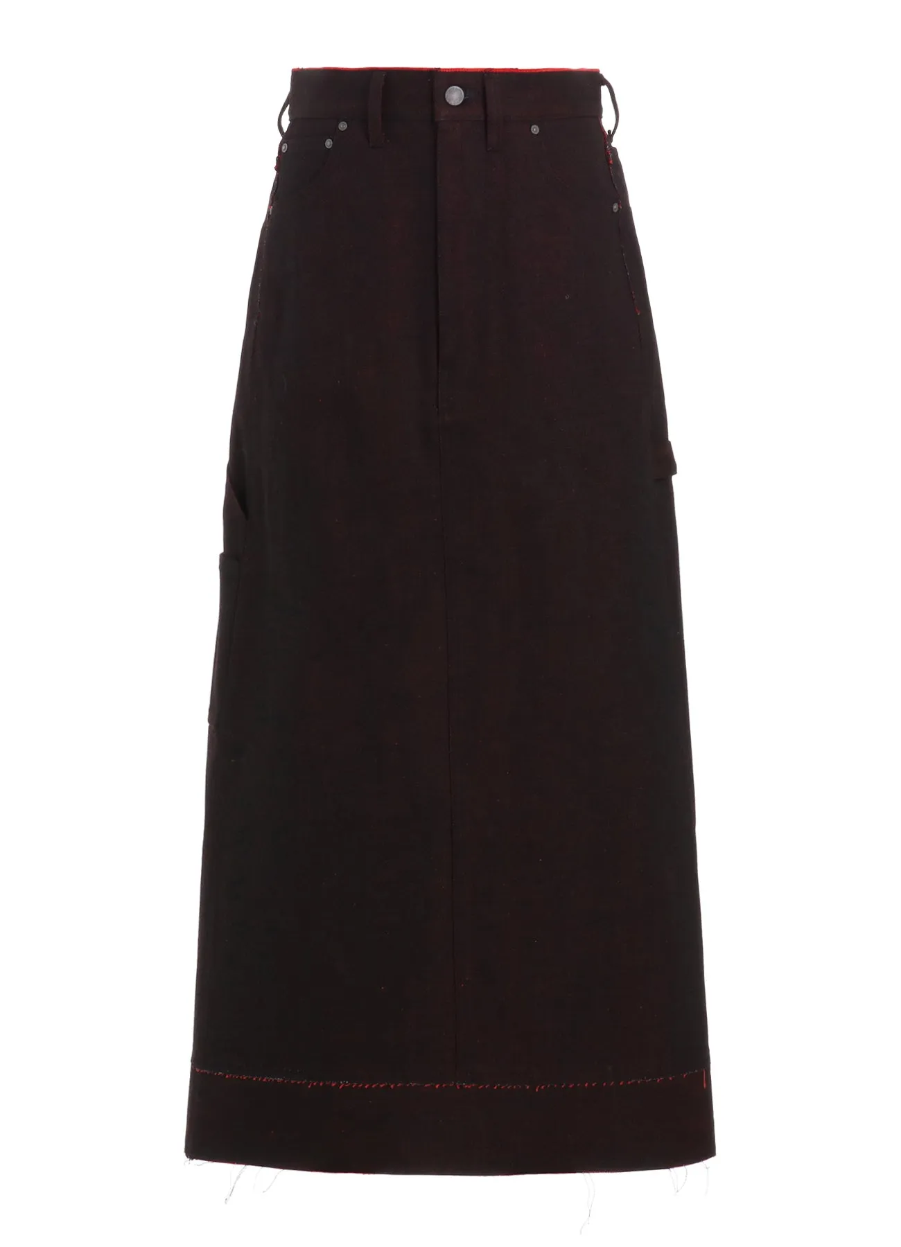 BACK RED BLACK DENIM SKIRT sold by Yohji Yamamoto product image thumbnail 2