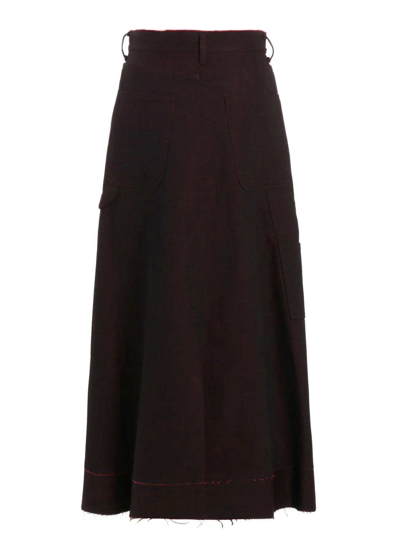 BACK RED BLACK DENIM SKIRT sold by Yohji Yamamoto product image thumbnail 3