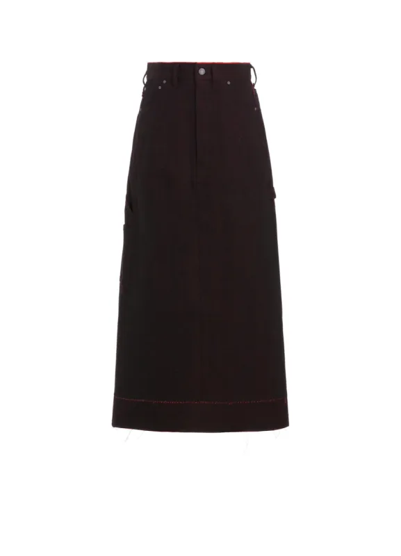BACK RED BLACK DENIM SKIRT sold by Yohji Yamamoto