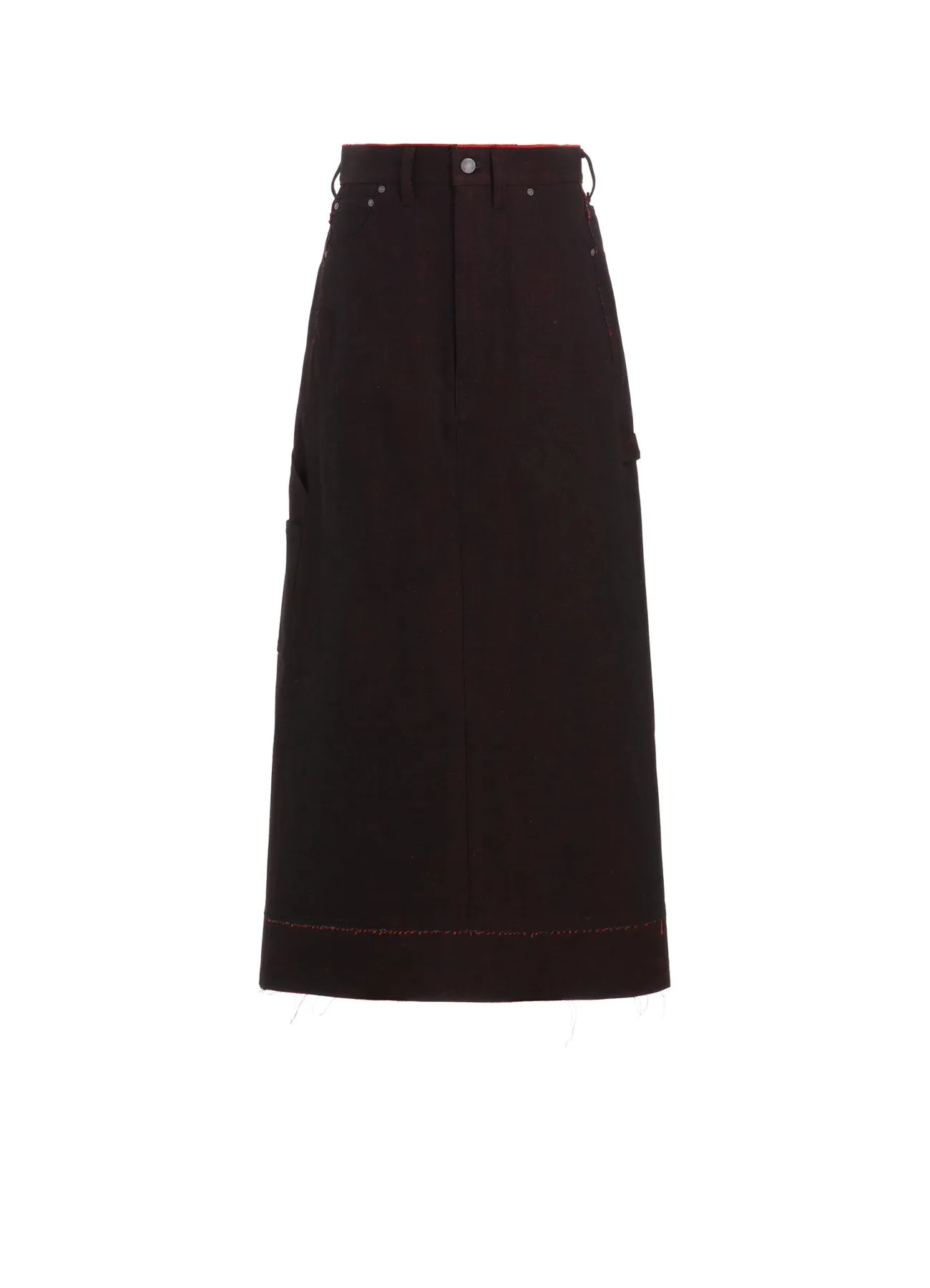 BACK RED BLACK DENIM SKIRT sold by Yohji Yamamoto