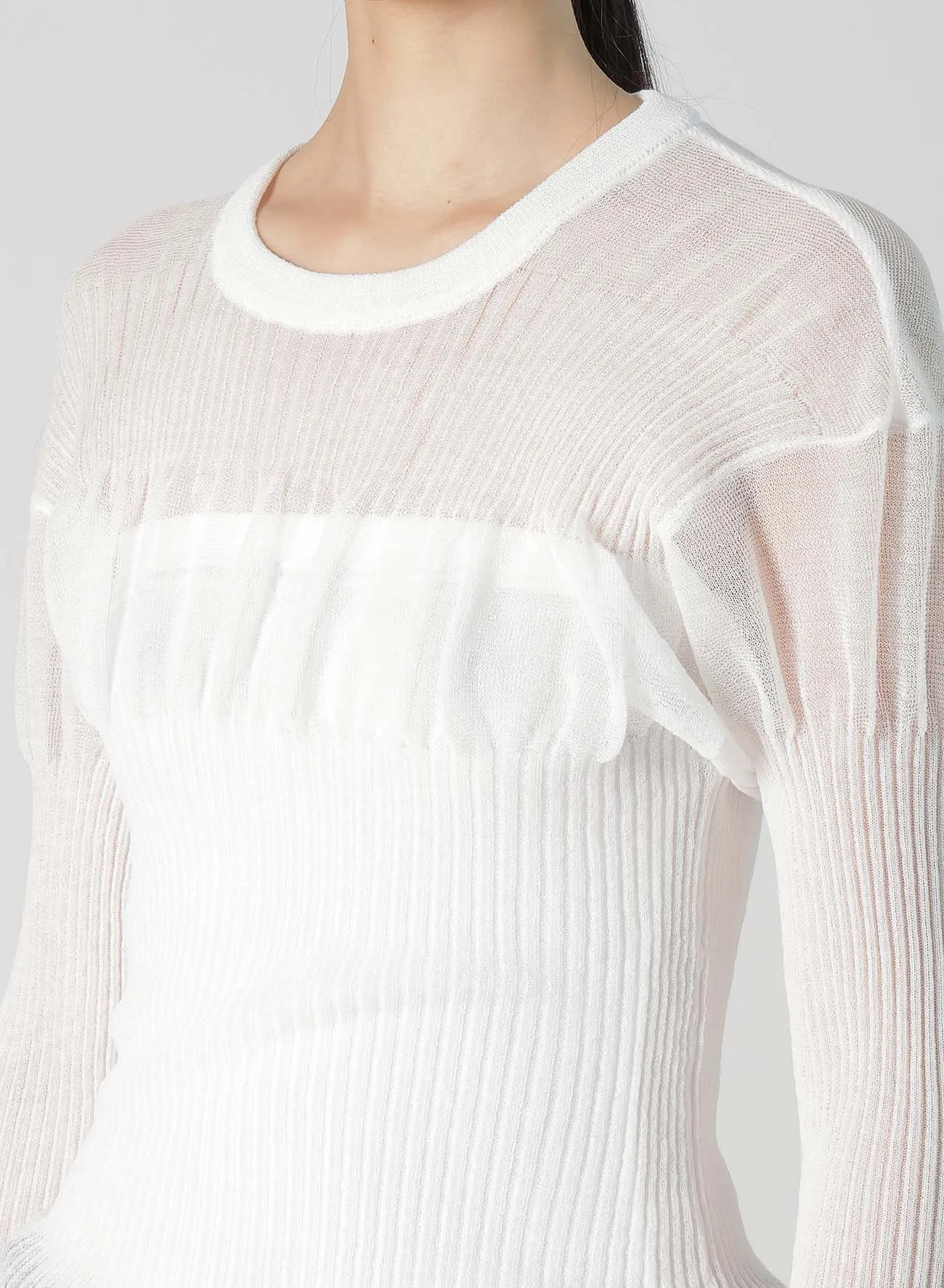 SHEER RIBBED KNIT sold by Yohji Yamamoto product image thumbnail 5