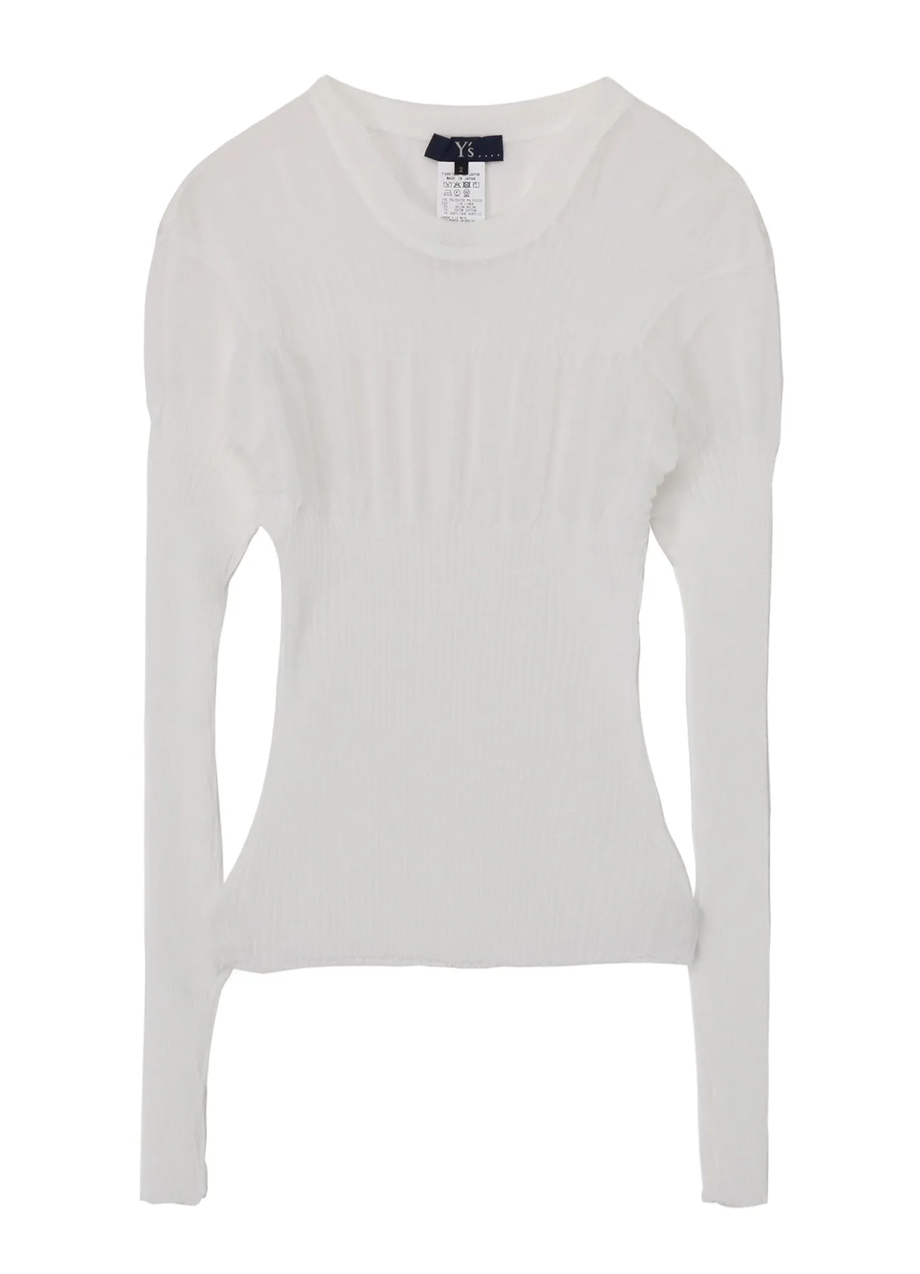 SHEER RIBBED KNIT sold by Yohji Yamamoto product image thumbnail 2