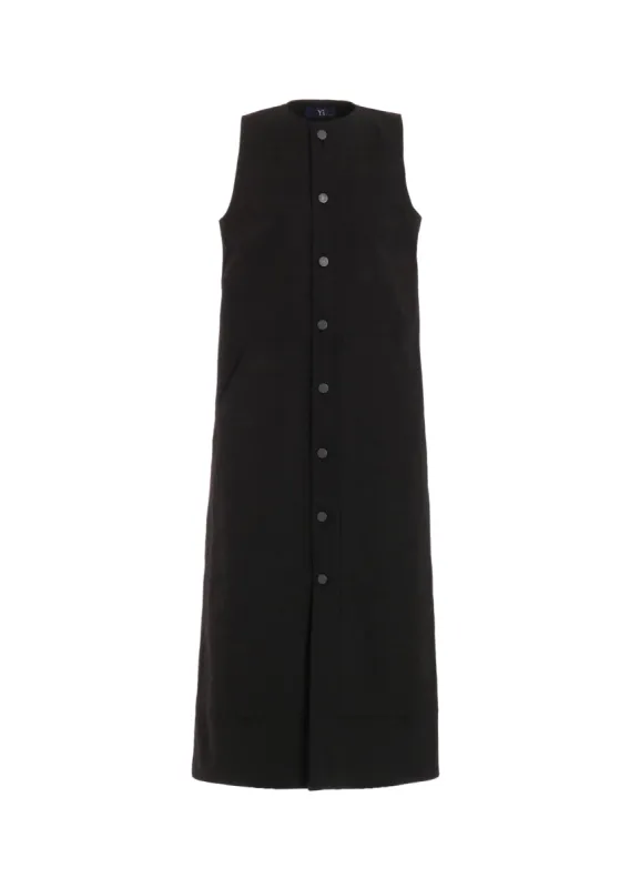 SLUB DUCK FRONT OPEN DRESS made by Yohji Yamamoto