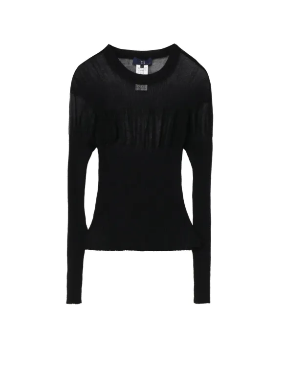 SHEER RIBBED KNIT sold by Yohji Yamamoto