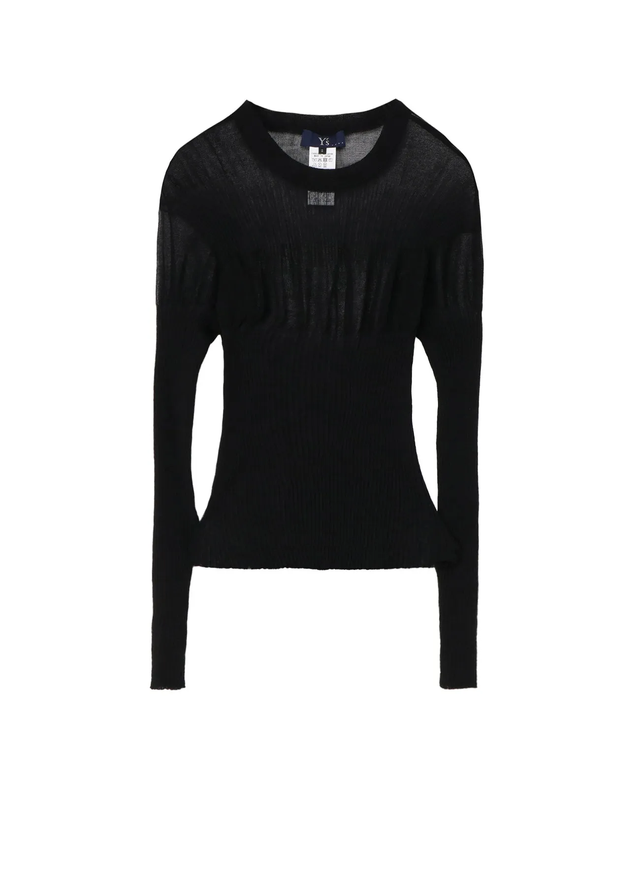 SHEER RIBBED KNIT sold by Yohji Yamamoto