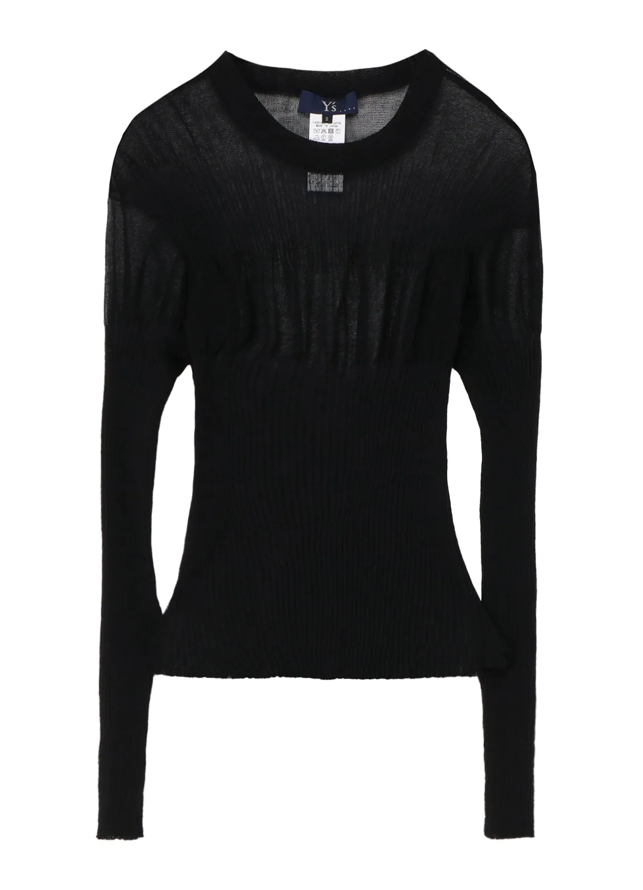 SHEER RIBBED KNIT sold by Yohji Yamamoto product image thumbnail 2