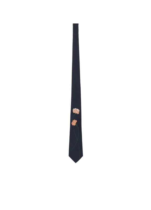 FLORAL PATTERN JQ DERBY TIE B sold by Yohji Yamamoto