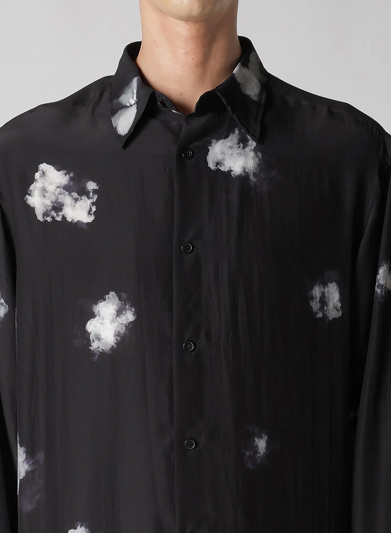 BACK PANELED SLIT BLOUSE sold by Yohji Yamamoto product image thumbnail 3
