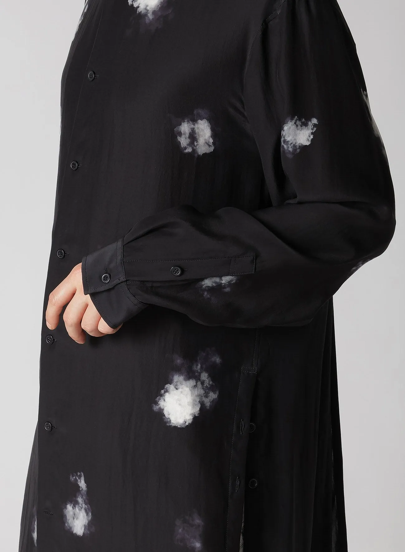 BACK PANELED SLIT BLOUSE sold by Yohji Yamamoto product image thumbnail 5