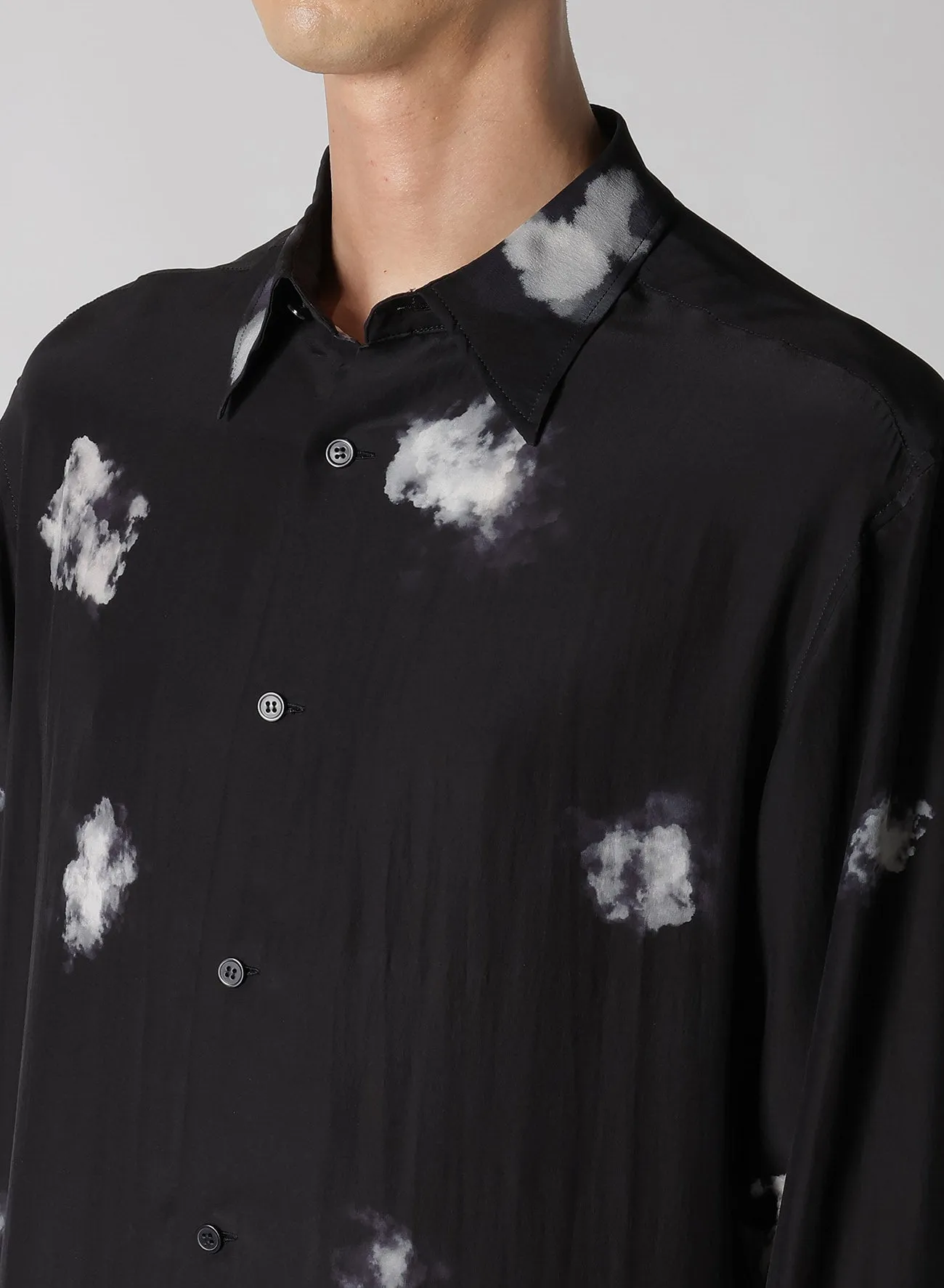 BACK PANELED SLIT BLOUSE sold by Yohji Yamamoto product image thumbnail 4