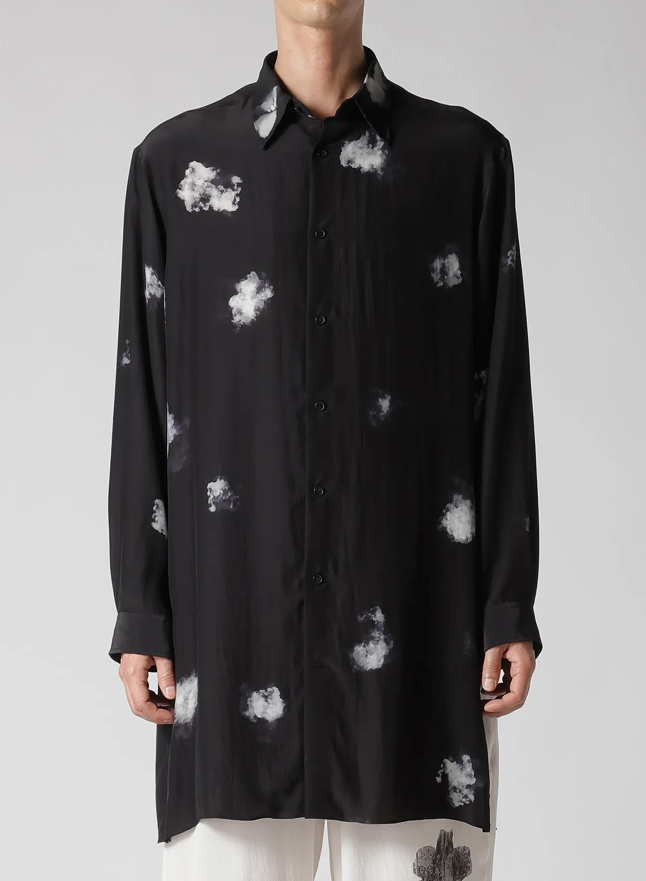 BACK PANELED SLIT BLOUSE sold by Yohji Yamamoto product image thumbnail 2