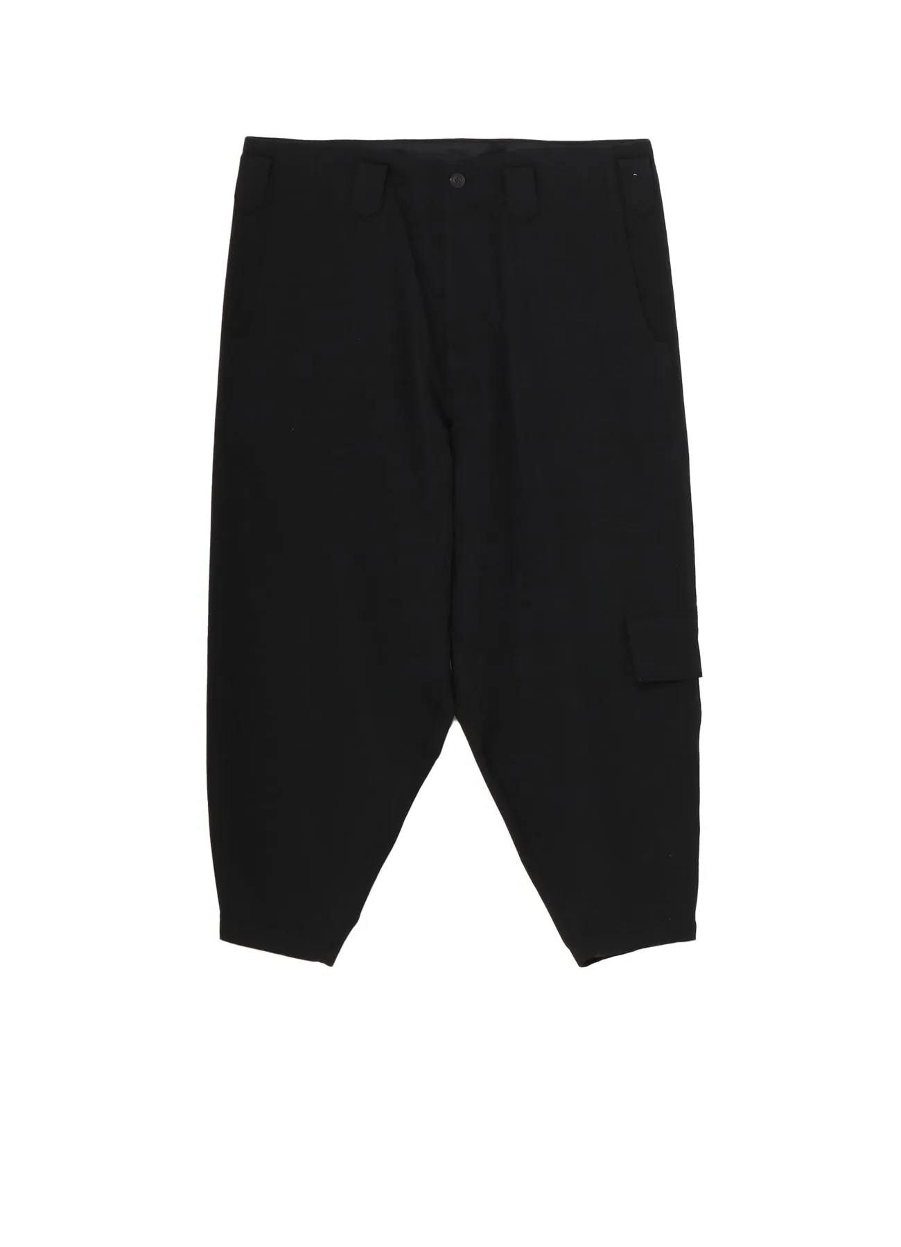 WOOL GABARDINE LEFT SIDE POCKET PANTS sold by Yohji Yamamoto