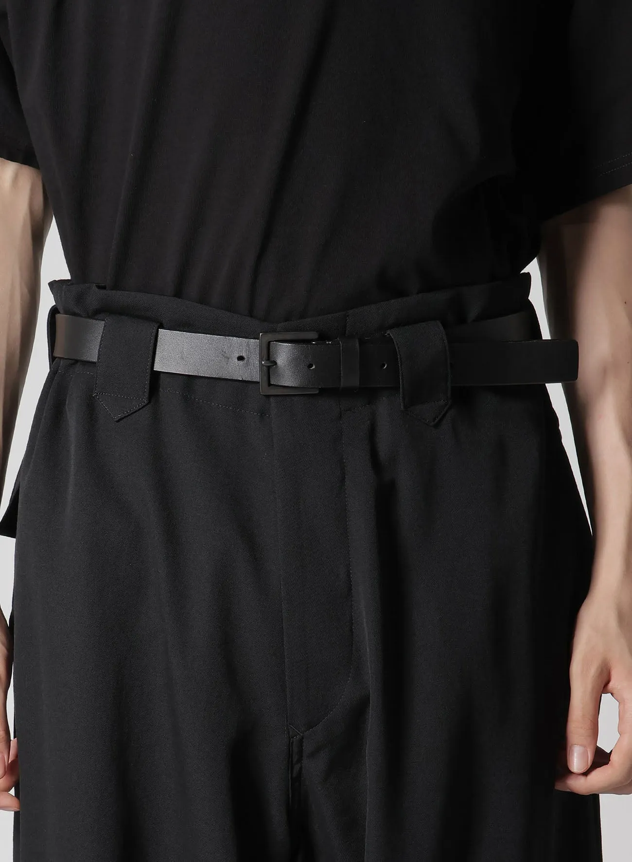 WOOL GABARDINE LEFT SIDE POCKET PANTS sold by Yohji Yamamoto product image thumbnail 3