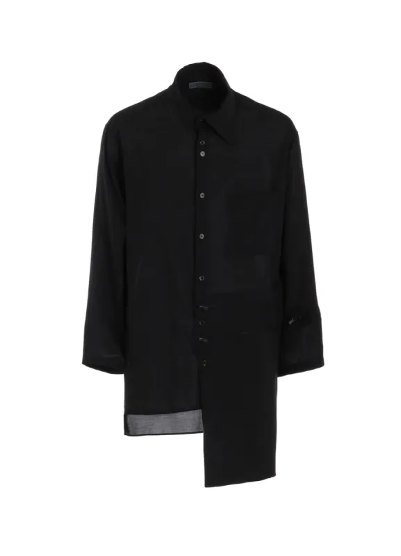 CELLULOSE LAWN ZIP DETAIL BLOUSE sold by Yohji Yamamoto