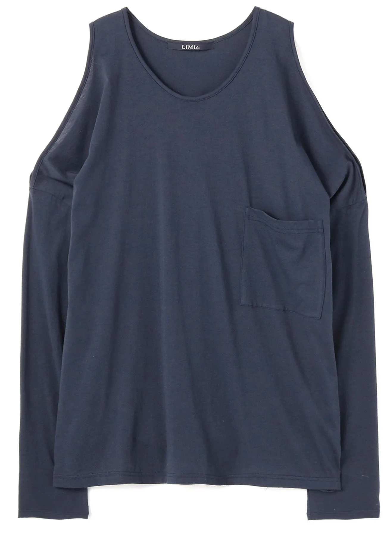 Cotton Highgage Plain Stitch Shoulder Open T sold by Yohji Yamamoto product image thumbnail 2