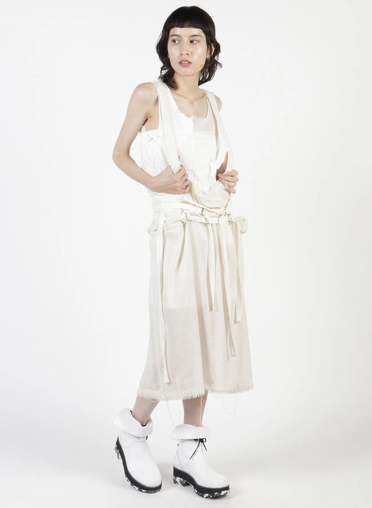 Leno Cloth Suspender Belt Skirt sold by Yohji Yamamoto product image thumbnail 4