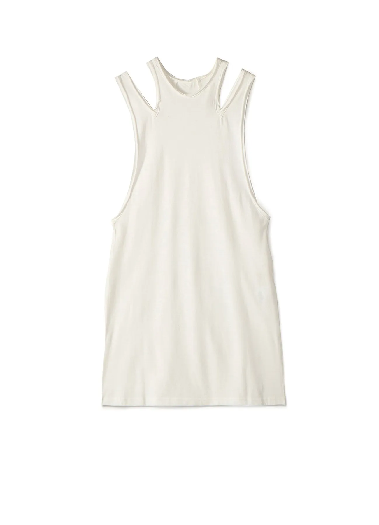 30/-sz Cotton Strong twisted Plain Stitch Shoulder Slit Dress sold by Yohji Yamamoto