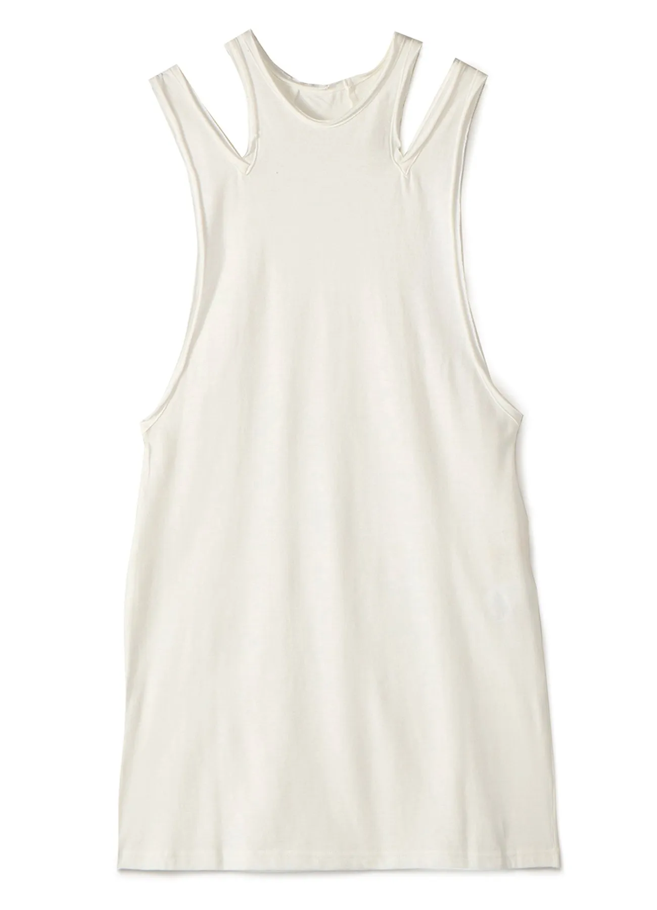 30/-sz Cotton Strong twisted Plain Stitch Shoulder Slit Dress sold by Yohji Yamamoto product image thumbnail 2