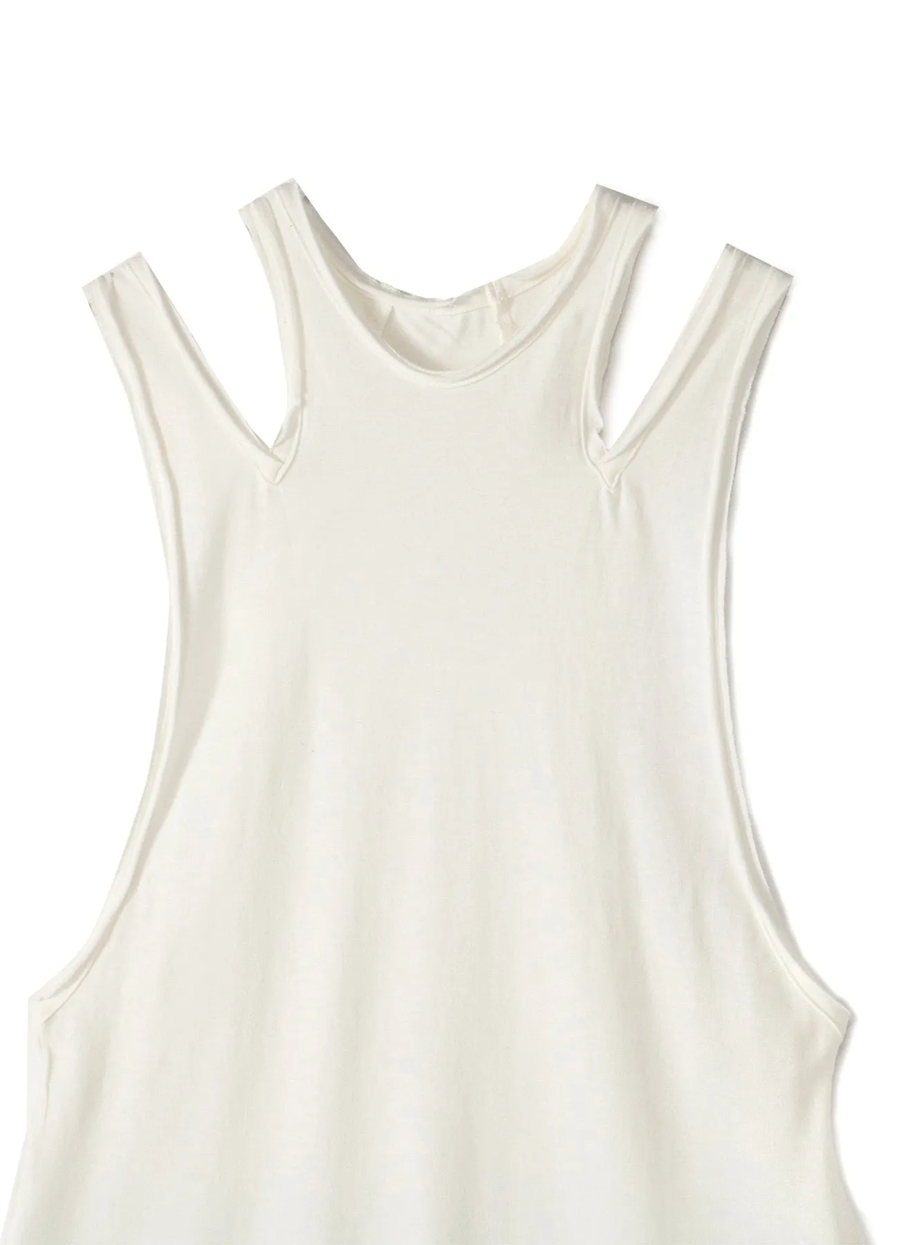 30/-sz Cotton Strong twisted Plain Stitch Shoulder Slit Dress sold by Yohji Yamamoto product image thumbnail 4