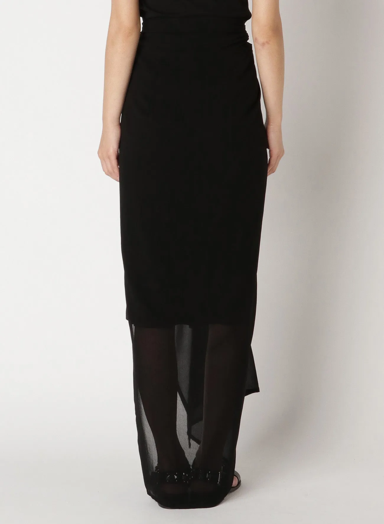 Cu/Chiffon Waist Knot Skirt sold by Yohji Yamamoto product image thumbnail 4