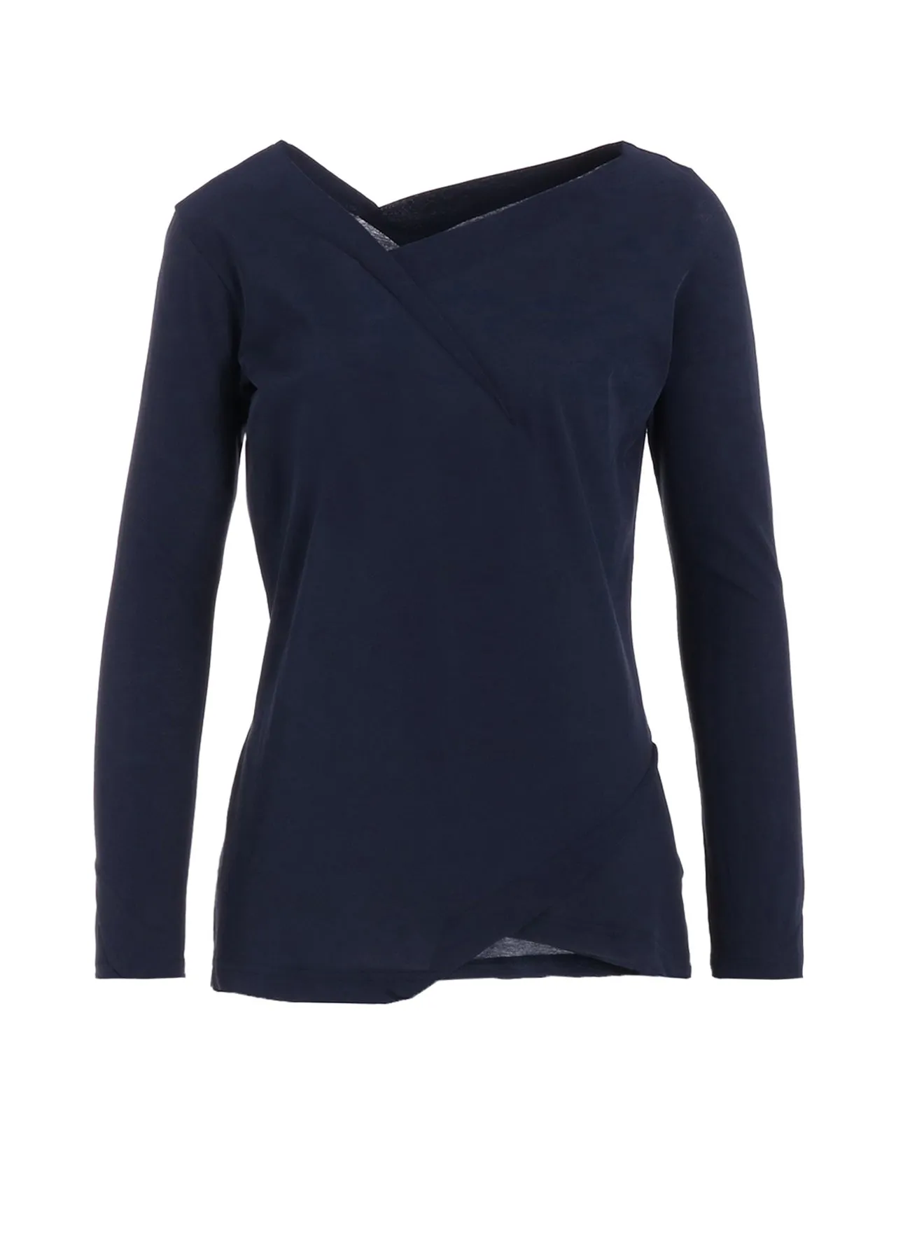 ULTIMA HIGH TWISTED JERSEY TUCK DETAIL LONG SLV T sold by Yohji Yamamoto