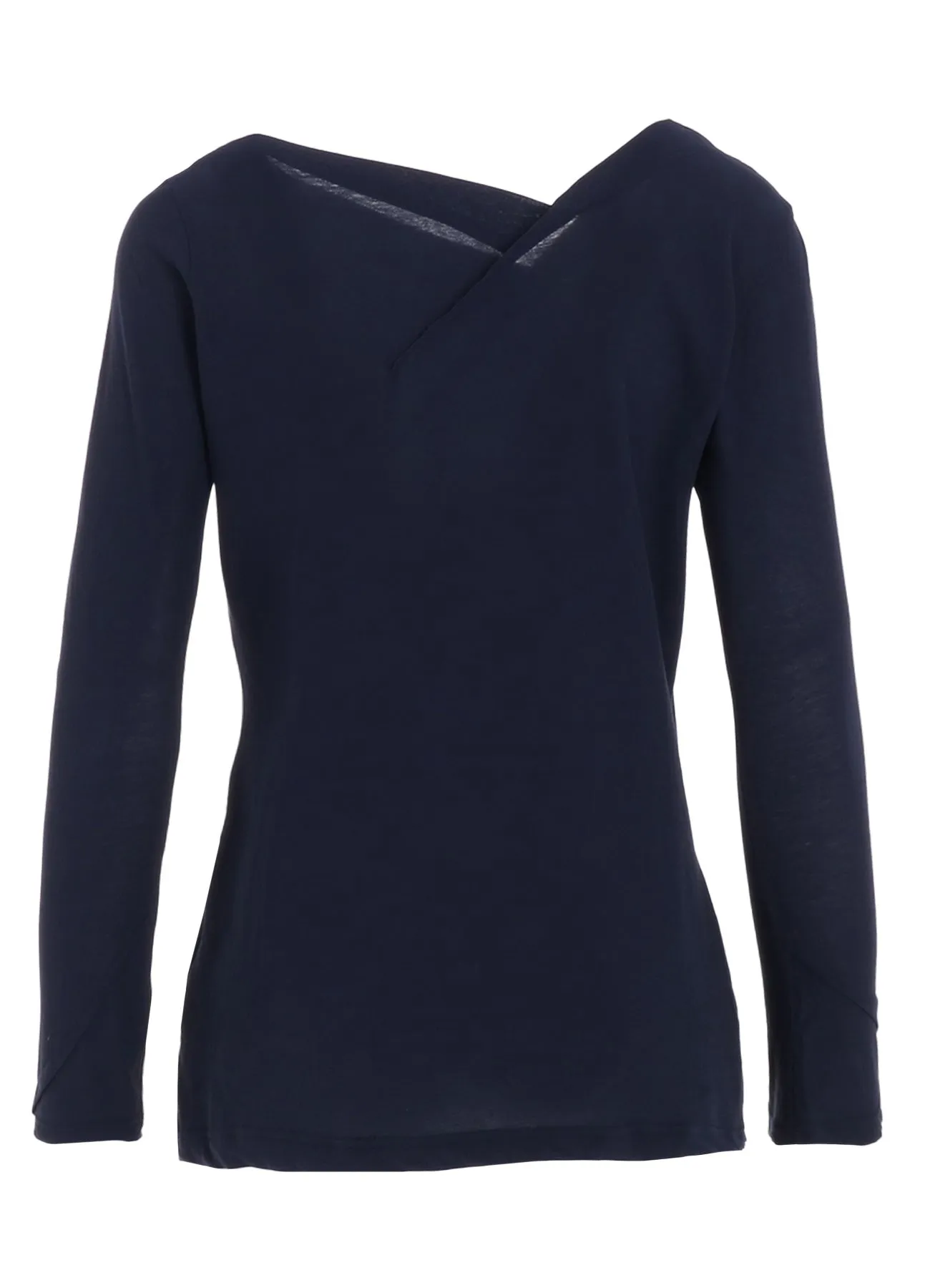 ULTIMA HIGH TWISTED JERSEY TUCK DETAIL LONG SLV T sold by Yohji Yamamoto product image thumbnail 4