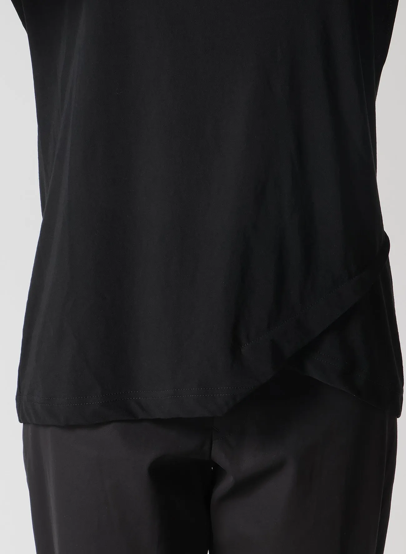 ULTIMA HIGH TWISTED JERSEY TUCK DETAIL LONG SLV T sold by Yohji Yamamoto product image thumbnail 5