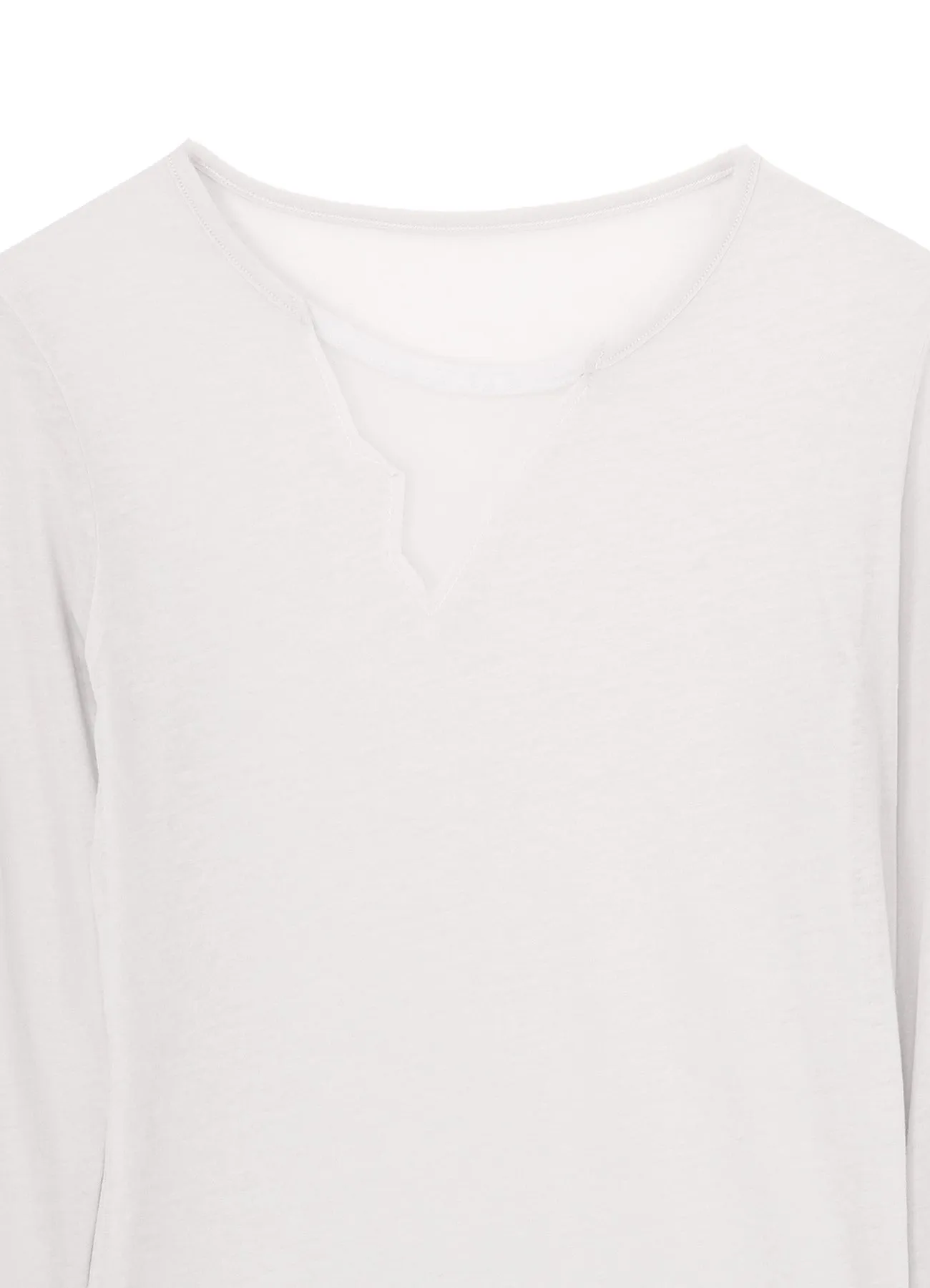 KANADE DIAGONAL GAUZE ZIGZAG PANEL LONG SLV T sold by Yohji Yamamoto product image thumbnail 4