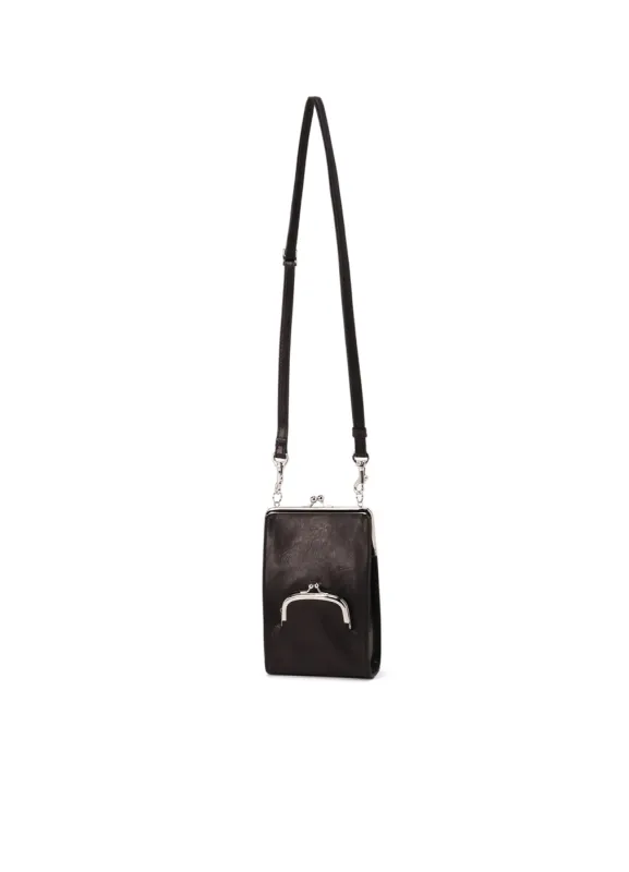 GRAIN GOAT SKIN SMARTPHONE SHOULDER CASE sold by Yohji Yamamoto