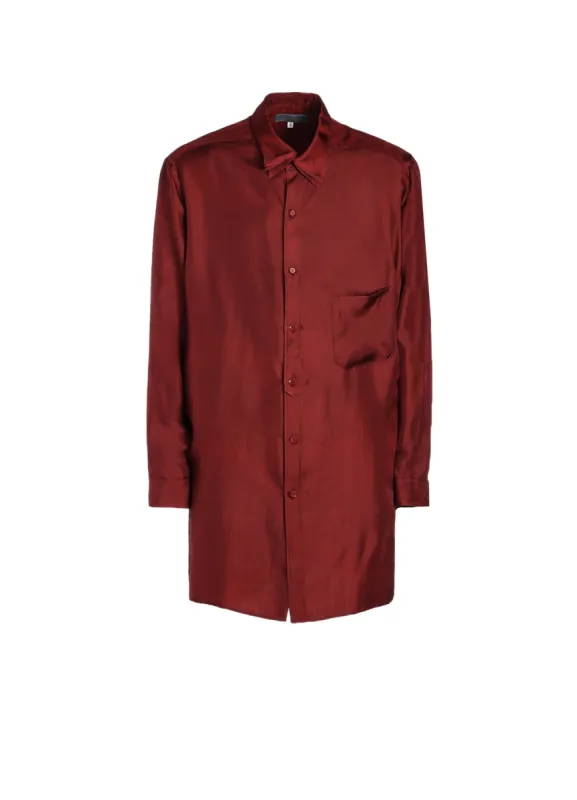 16M TWILL PLACKET TAB TRIPLE COLLAR BLOUSE sold by Yohji Yamamoto