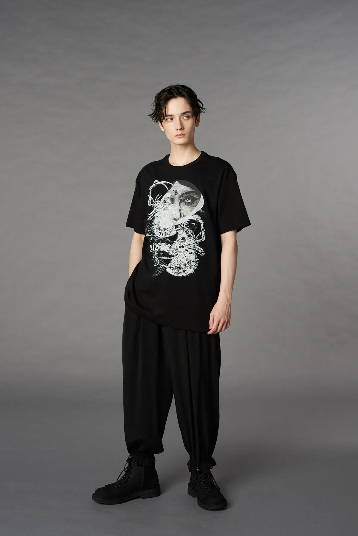 COTTON JERSEY SPIDER T-SHIRT sold by Yohji Yamamoto product image thumbnail 2