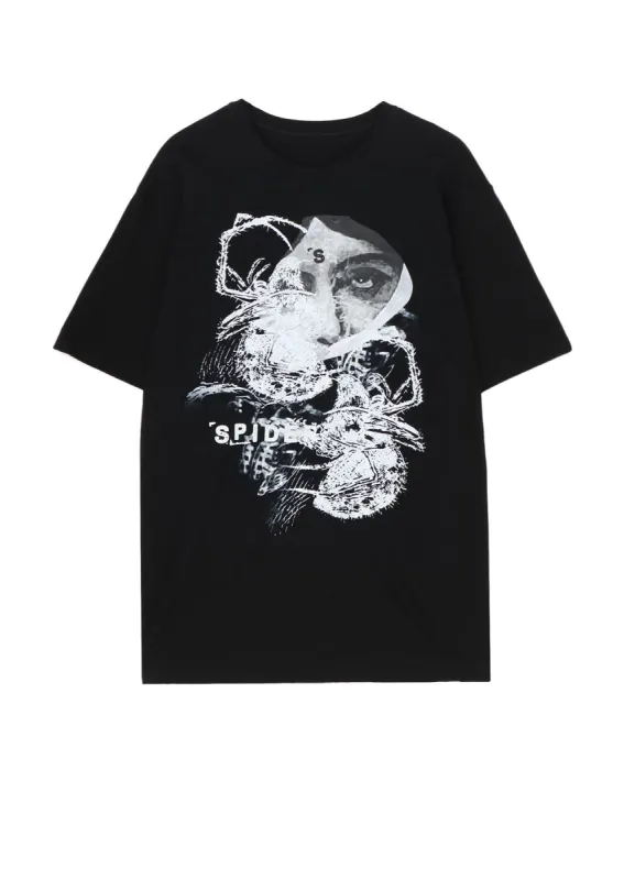 COTTON JERSEY SPIDER T-SHIRT sold by Yohji Yamamoto