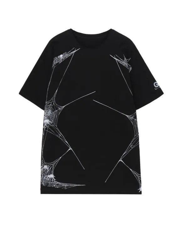 COTTON JERSEY SPIDER WEB T-SHIRT made by Yohji Yamamoto