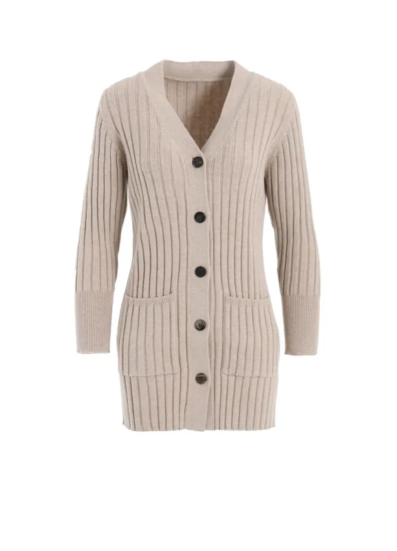 WIDE RIB KNIT CARDIGAN made by Yohji Yamamoto