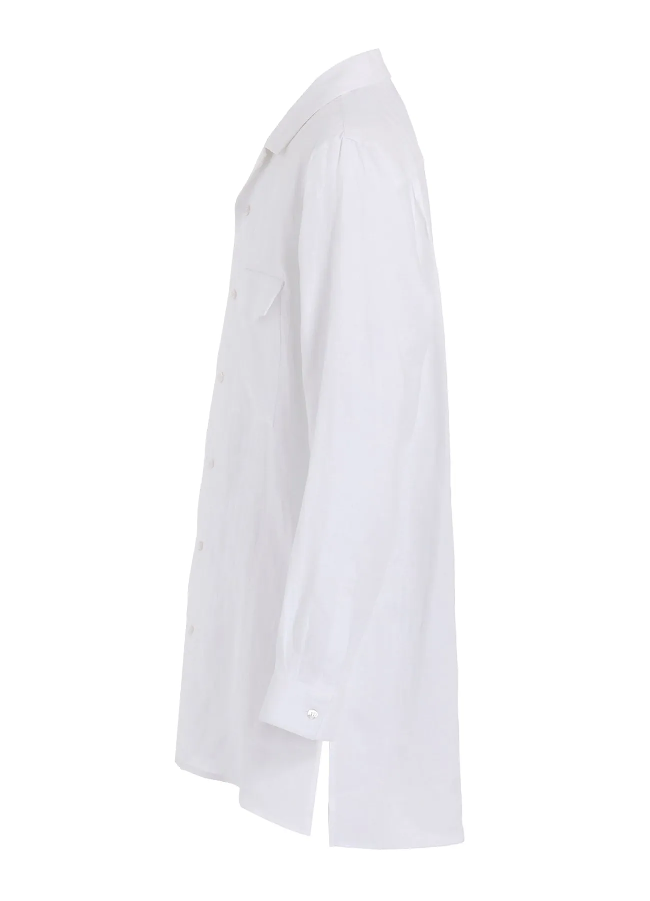 LINEN CLOTH OPEN COLLAR SHIRT sold by Yohji Yamamoto product image thumbnail 3