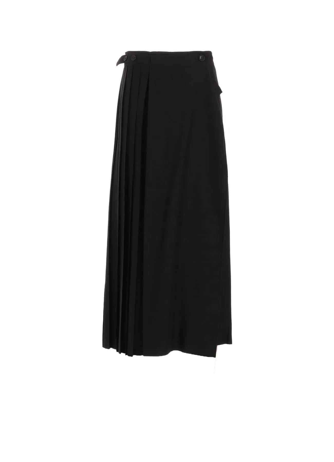 4OZ CU/DUNGAREE TWILL PLEATED WRAP SKIRT sold by Yohji Yamamoto